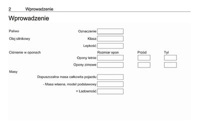 2019 Opel Corsa Owner's Manual | Polish