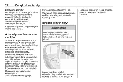 2019 Opel Corsa Bedienungsanleitung | Polnisch