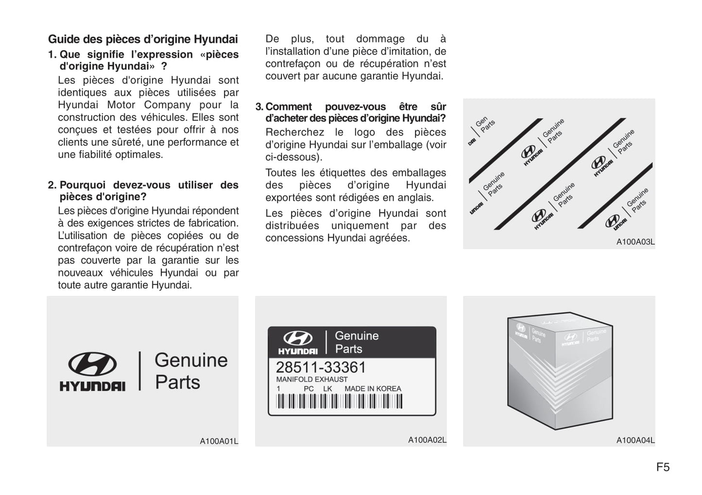 2010-2011 Hyundai ix35 Owner's Manual | French