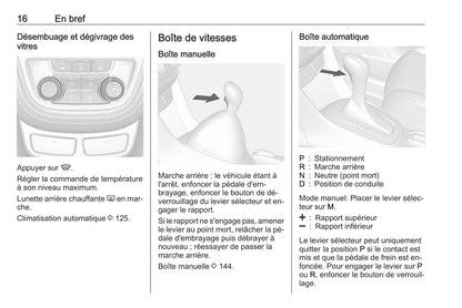 2016 Opel Mokka Owner's Manual | French