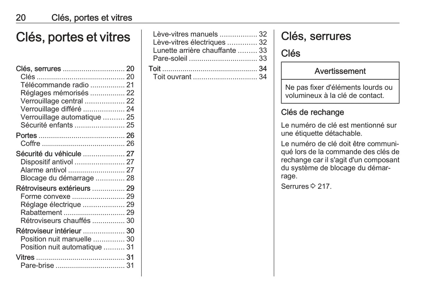 2016 Opel Mokka Owner's Manual | French