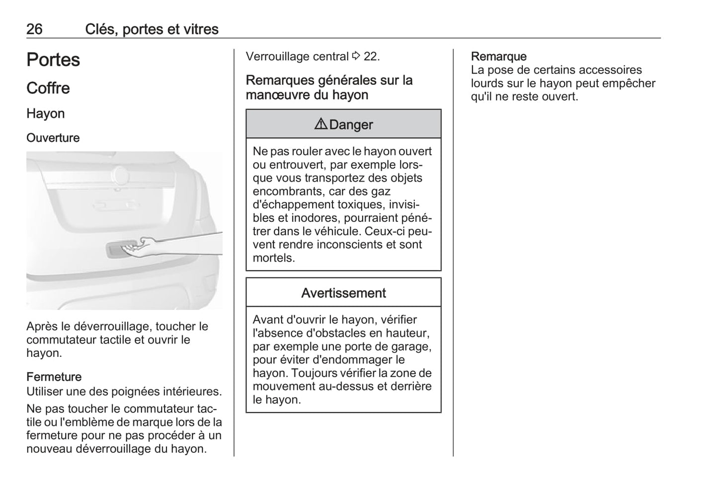 2016 Opel Mokka Owner's Manual | French