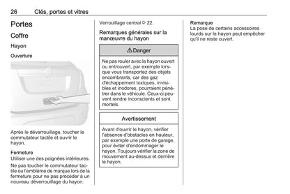 2016 Opel Mokka Owner's Manual | French