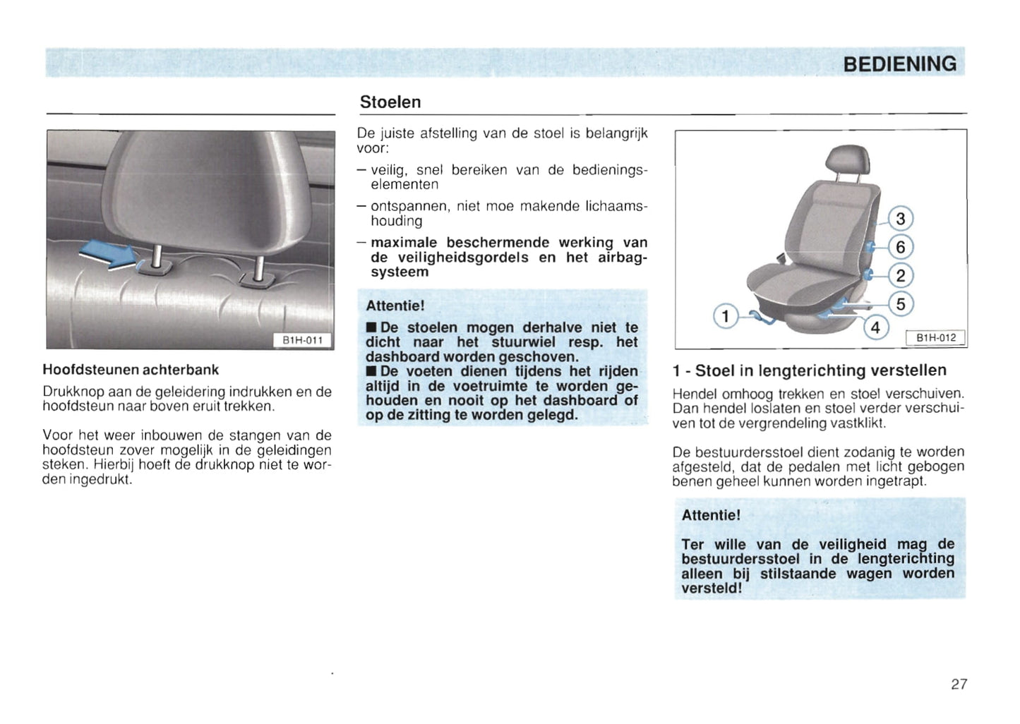 1991-1997 Volkswagen Golf Owner's Manual | Dutch