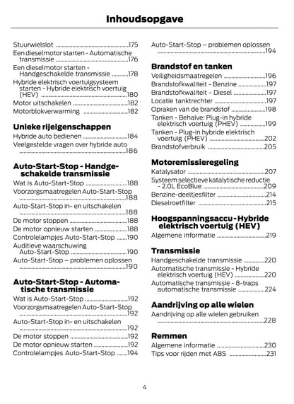 2021-2023 Ford Galaxy/S-Max Owner's Manual | Dutch