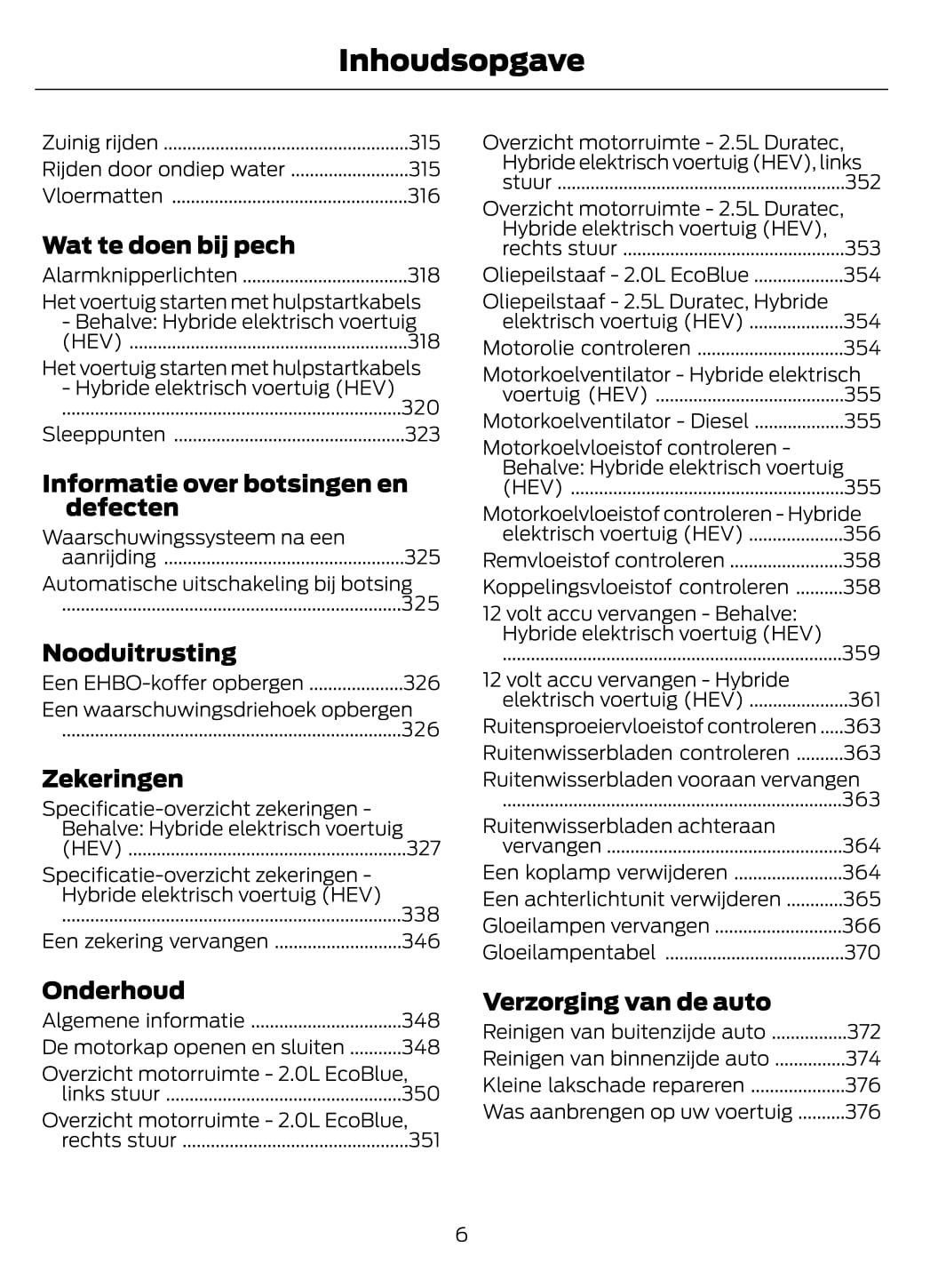 2021-2023 Ford Galaxy / S-Max Owner's Manual | Dutch