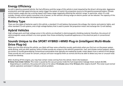 2021 Honda Clarity Plug-in Hybrid Bedienungsanleitung | Englisch