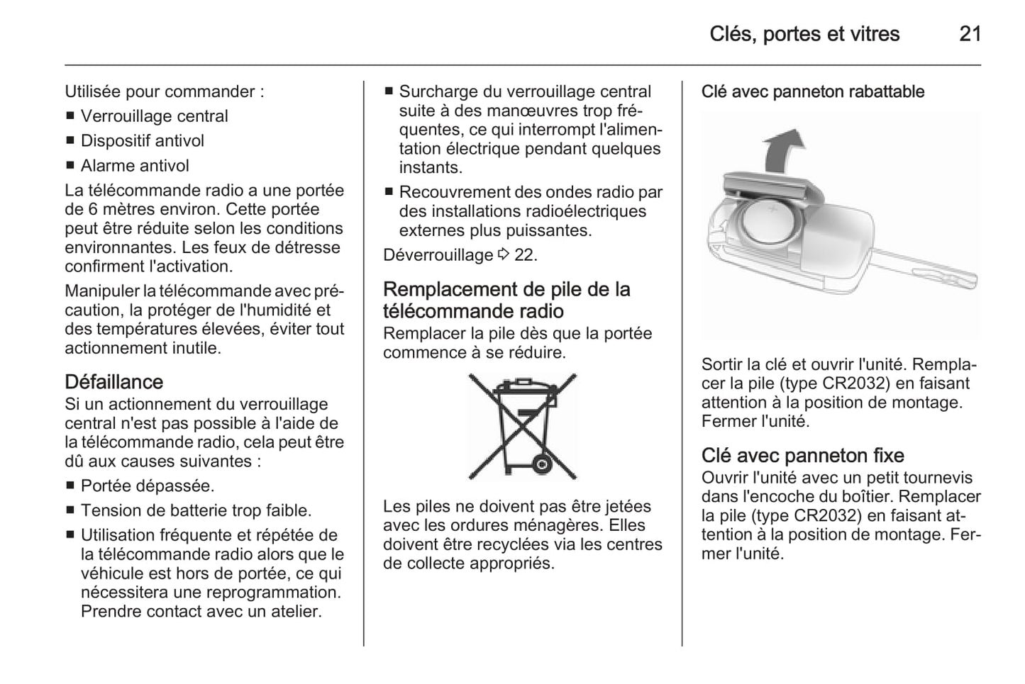 2015-2016 Opel Antara Owner's Manual | French