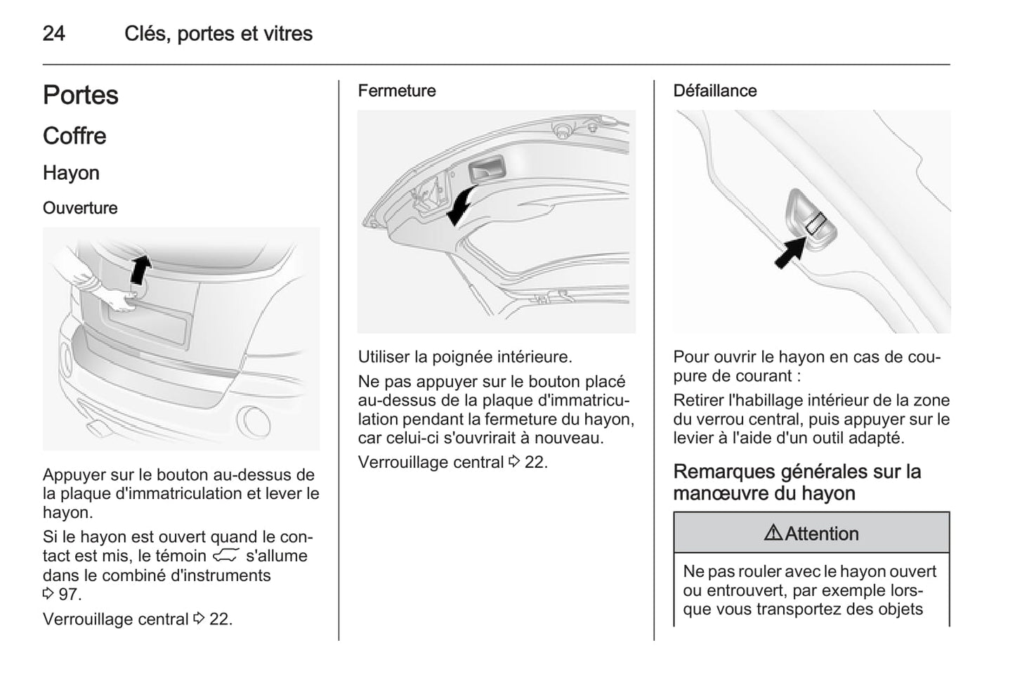 2015-2016 Opel Antara Owner's Manual | French