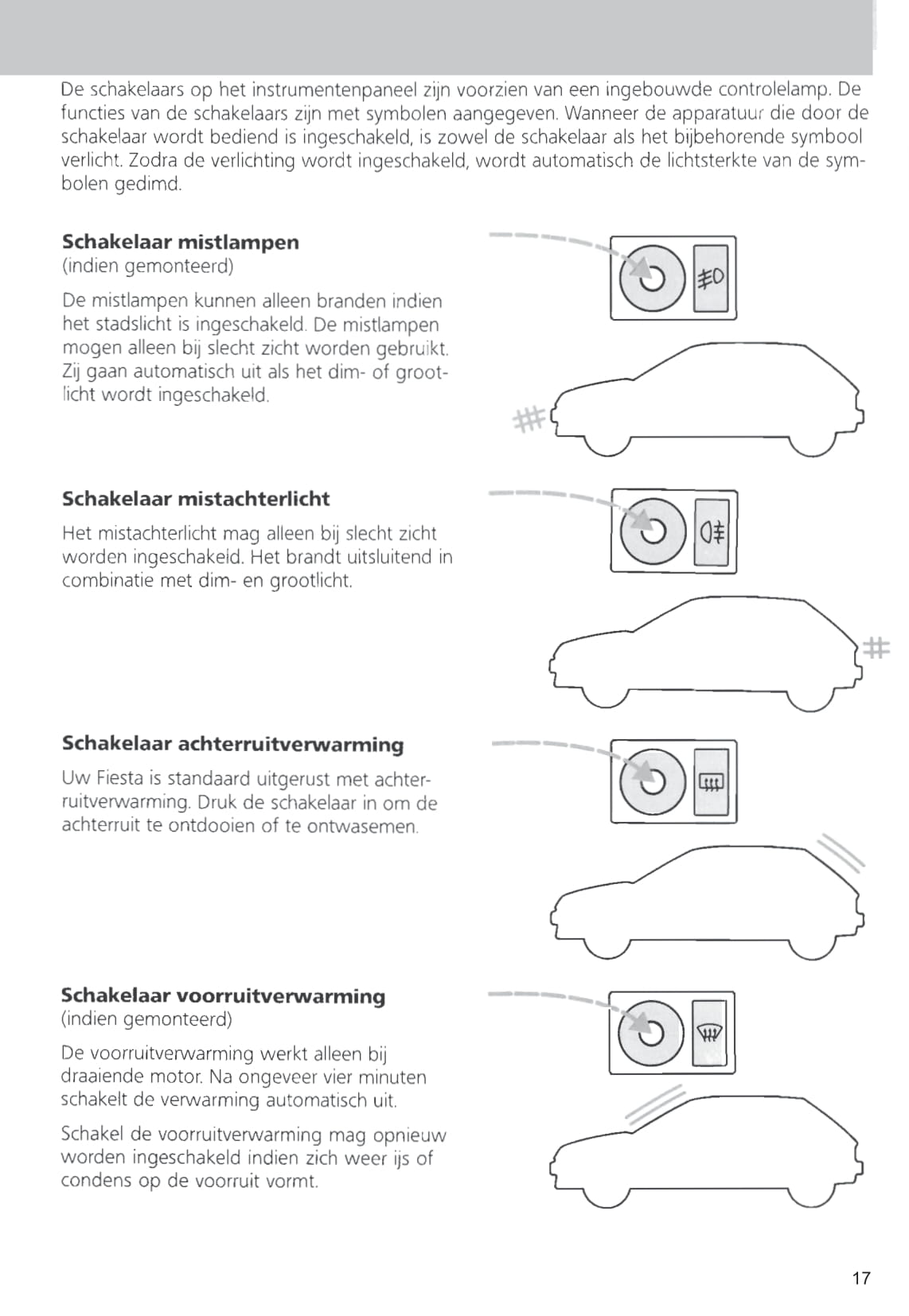 1989-1996 Ford Fiesta Owner's Manual | Dutch