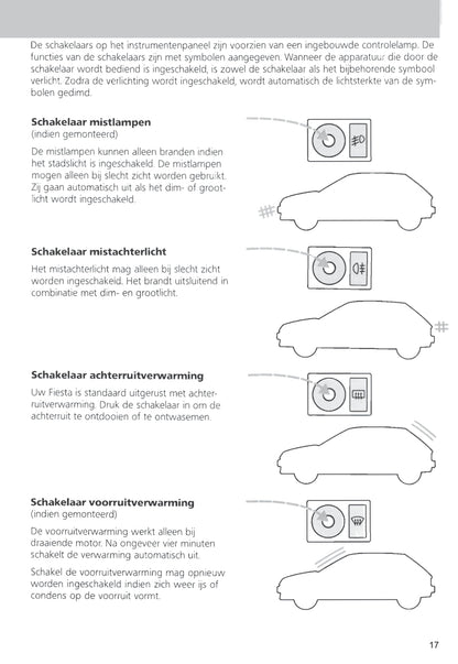 1989-1996 Ford Fiesta Owner's Manual | Dutch