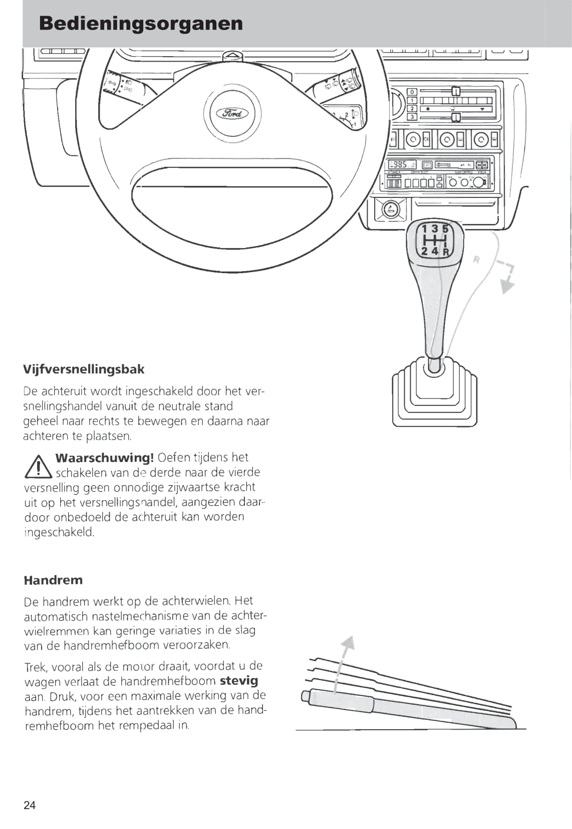 1989-1996 Ford Fiesta Owner's Manual | Dutch