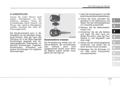 2006-2007 Kia Picanto Owner's Manual | German