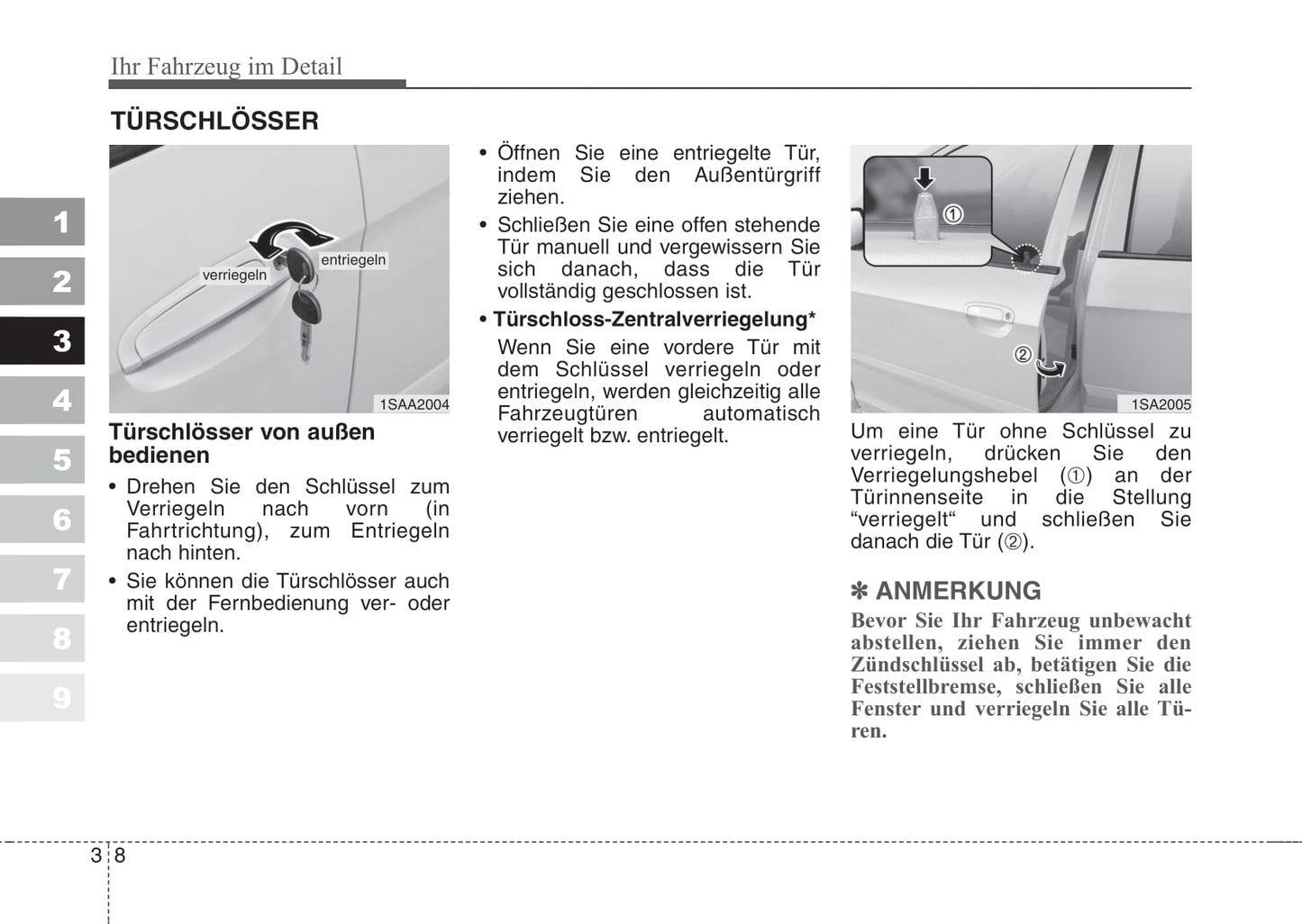 2006-2007 Kia Picanto Bedienungsanleitung | Deutsch