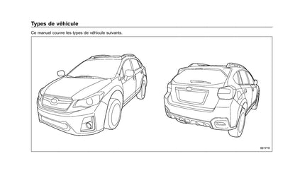 2016-2017 Subaru Crosstrek Bedienungsanleitung | Französisch