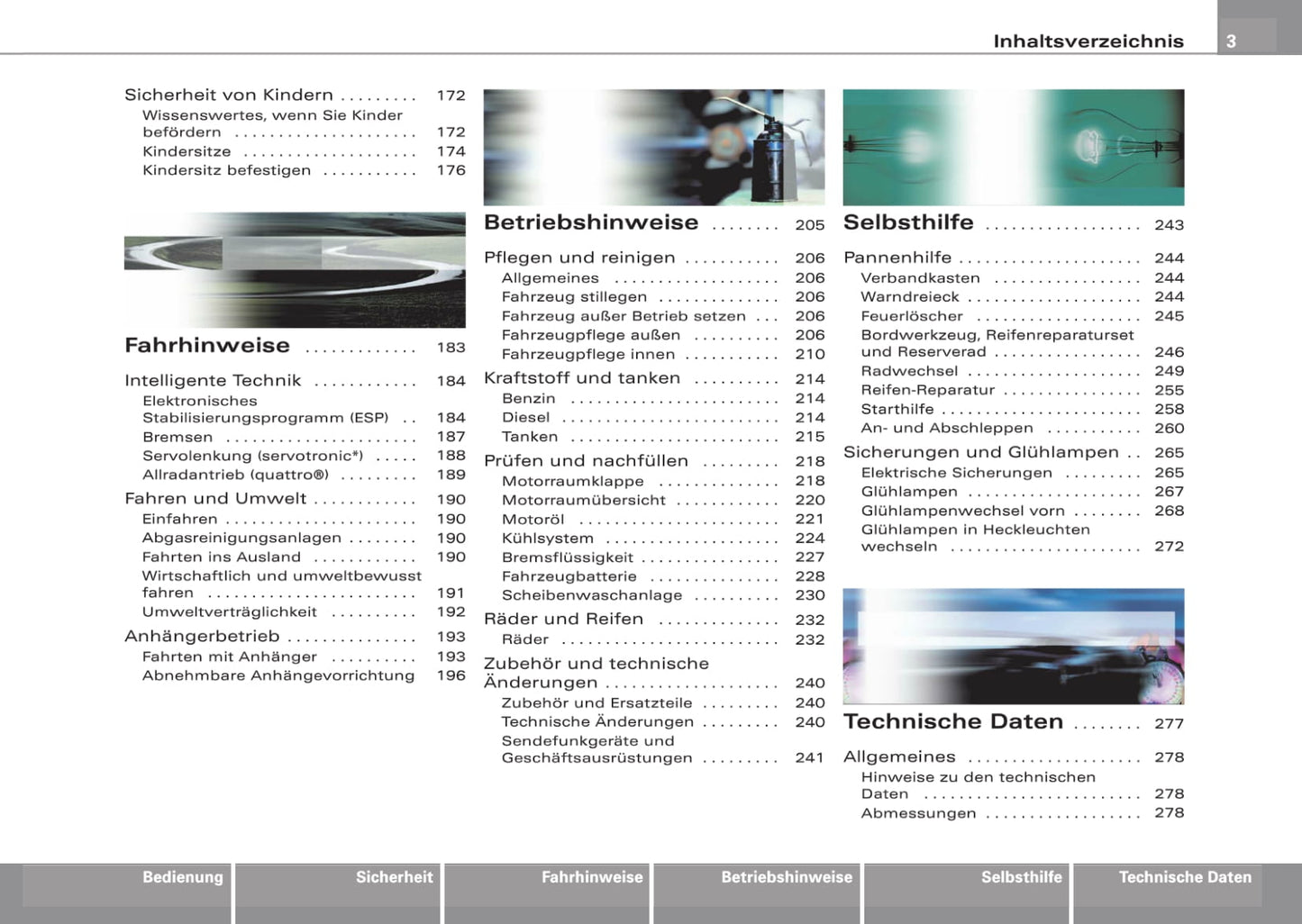 2005-2008 Audi A4 Cabriolet Owner's Manual | German