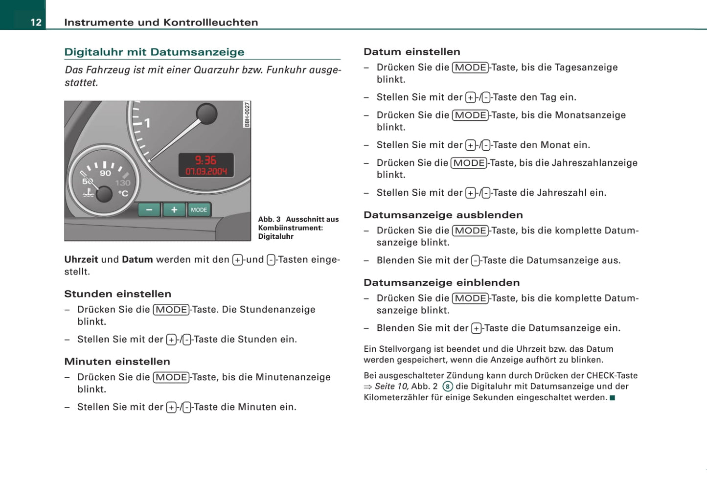 2005-2008 Audi A4 Cabriolet Owner's Manual | German