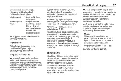 2018 Opel Karl Owner's Manual | Polish