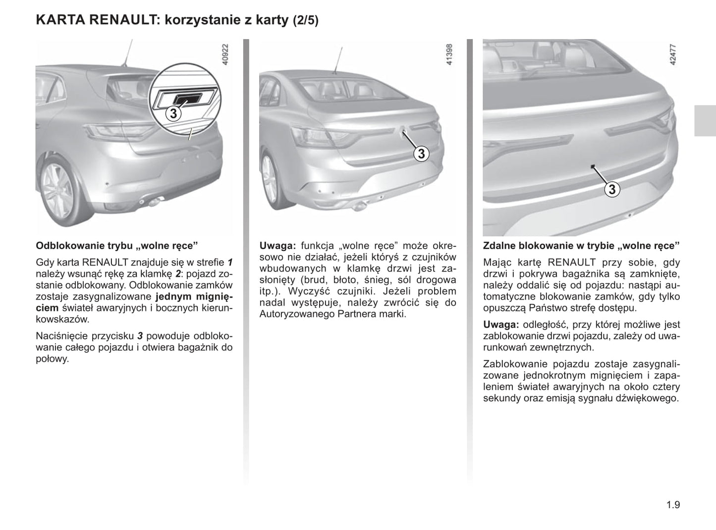 2018-2019 Renault Mégane Bedienungsanleitung | Polnisch