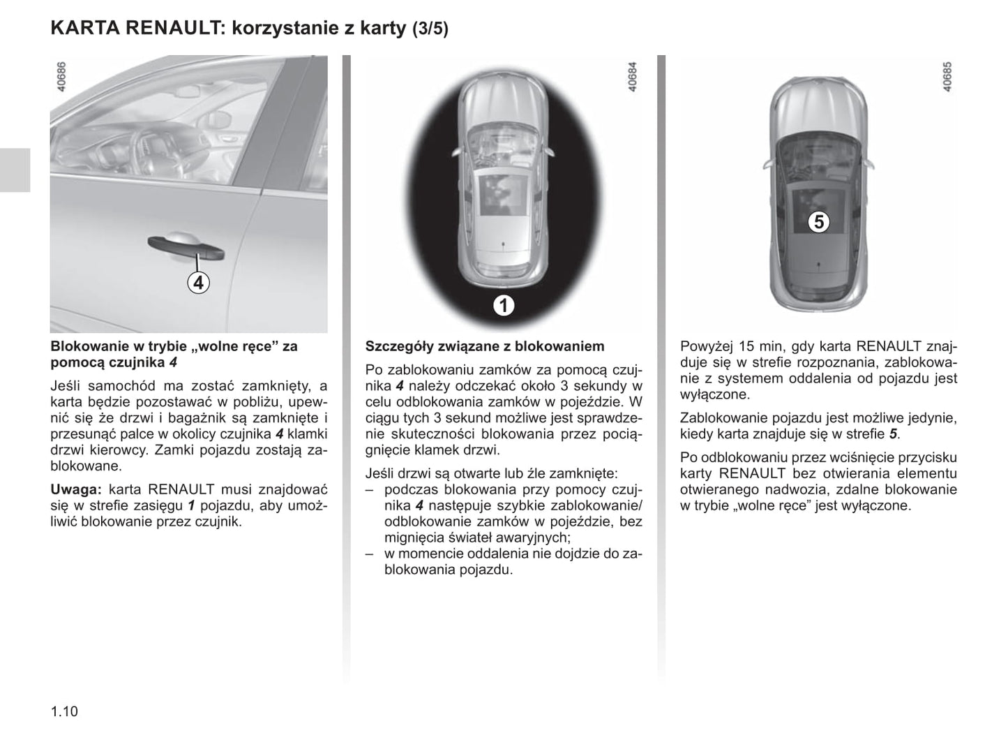 2018-2019 Renault Mégane Owner's Manual | Polish