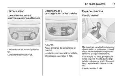 2015 Opel Zafira/Zafira Tourer Bedienungsanleitung | Spanisch