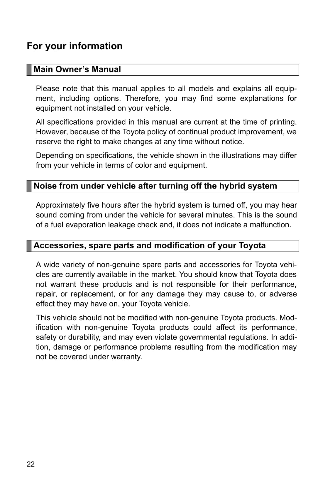 2015 Toyota Prius/Prius Plug-in Hybrid Owner's Manual | English