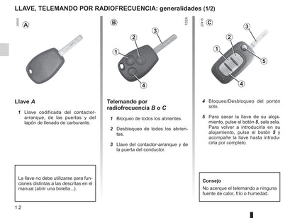 2012-2013 Renault Modus/Grand Modus Owner's Manual | Spanish