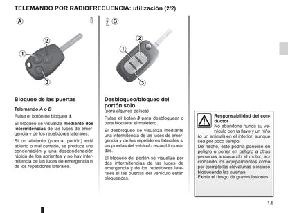 2012-2013 Renault Modus/Grand Modus Owner's Manual | Spanish