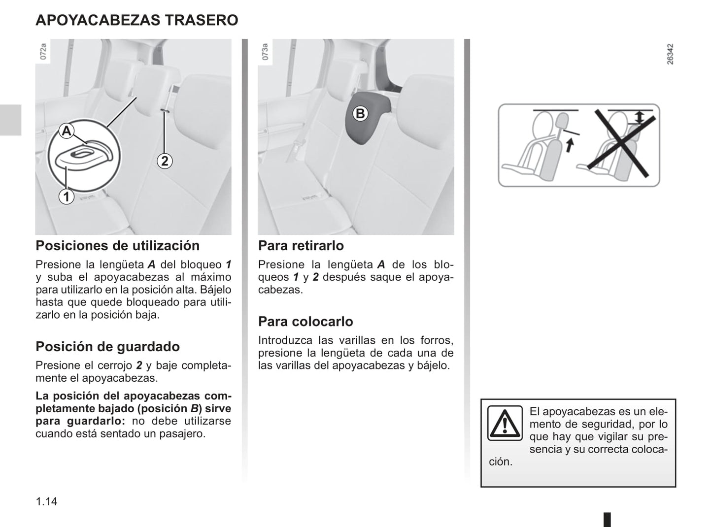 2012-2013 Renault Modus/Grand Modus Owner's Manual | Spanish