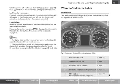 2008 Audi TT Bedienungsanleitung | Englisch