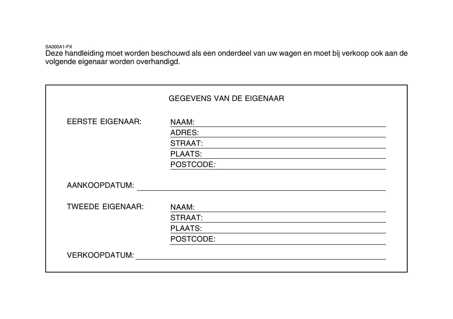 2006-2007 Hyundai Matrix Owner's Manual | Dutch