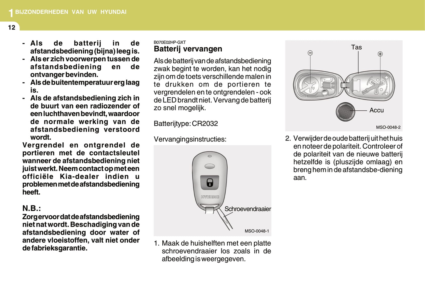 2006-2007 Hyundai Matrix Owner's Manual | Dutch