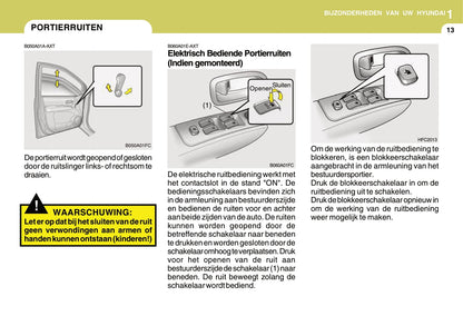 2006-2007 Hyundai Matrix Owner's Manual | Dutch