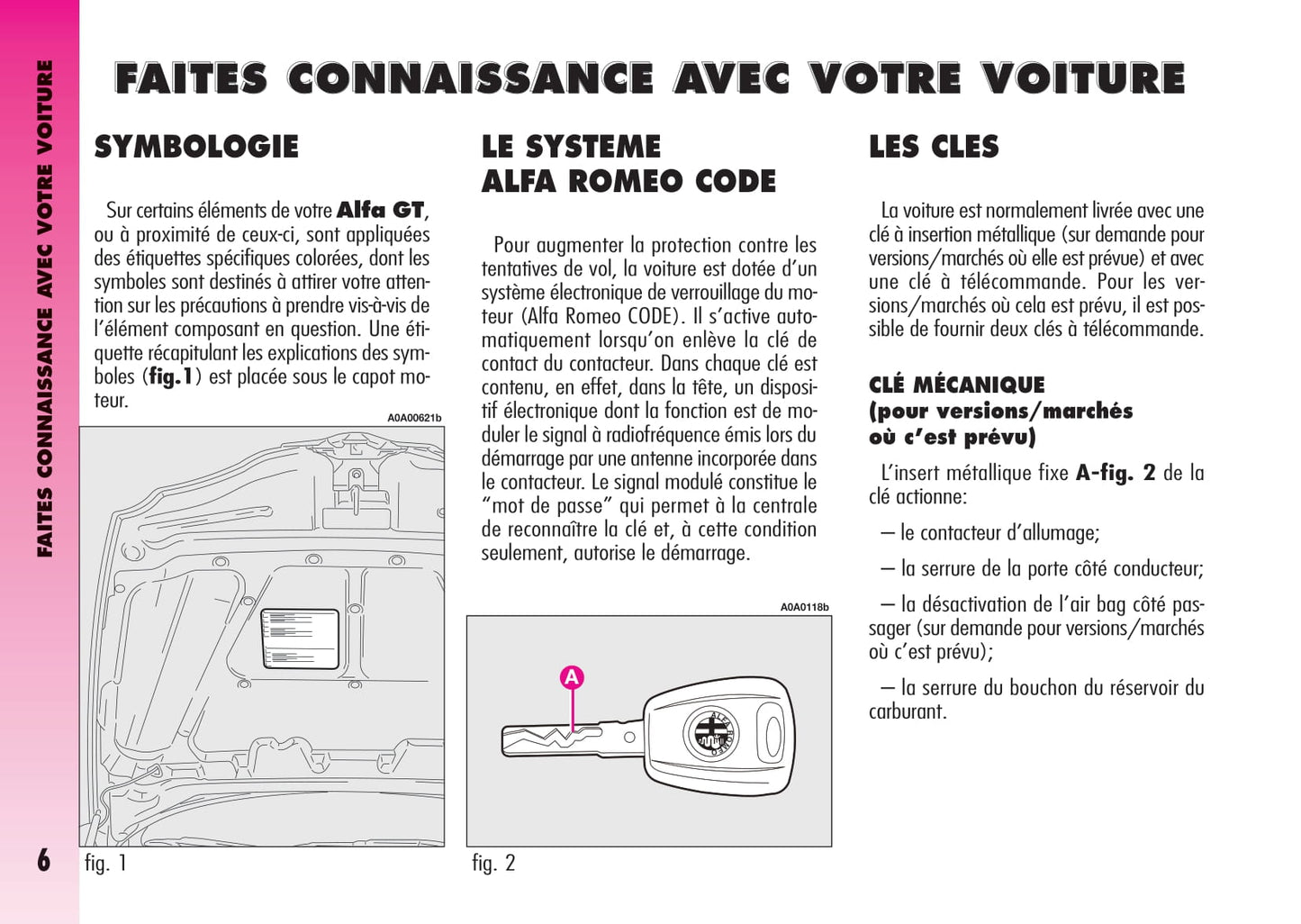 2007-2011 Alfa Romeo GT Owner's Manual | French