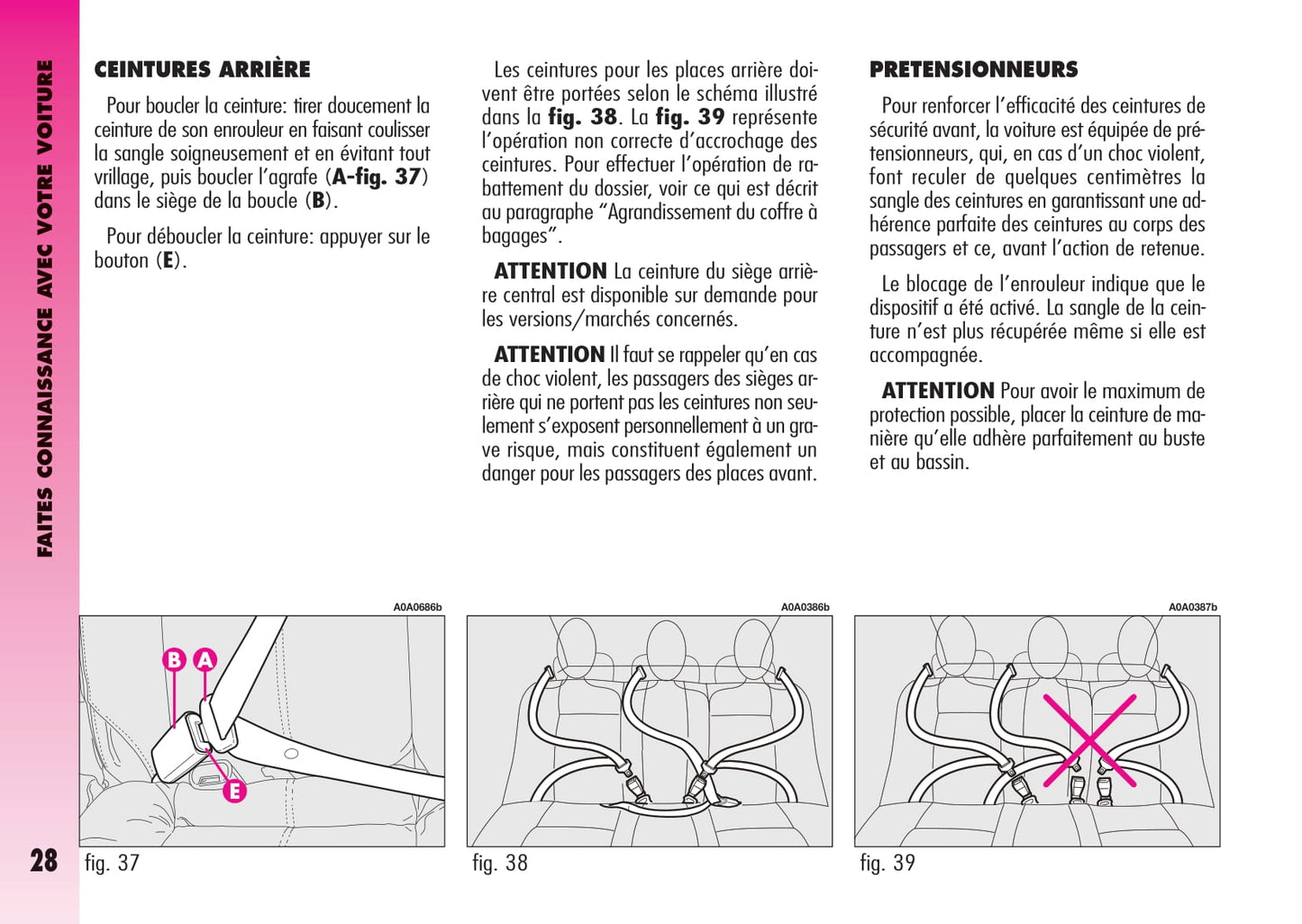 2007-2011 Alfa Romeo GT Owner's Manual | French