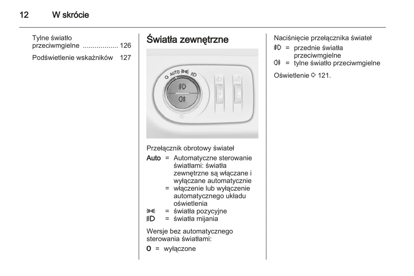 2013 Opel Meriva Owner's Manual | Polish