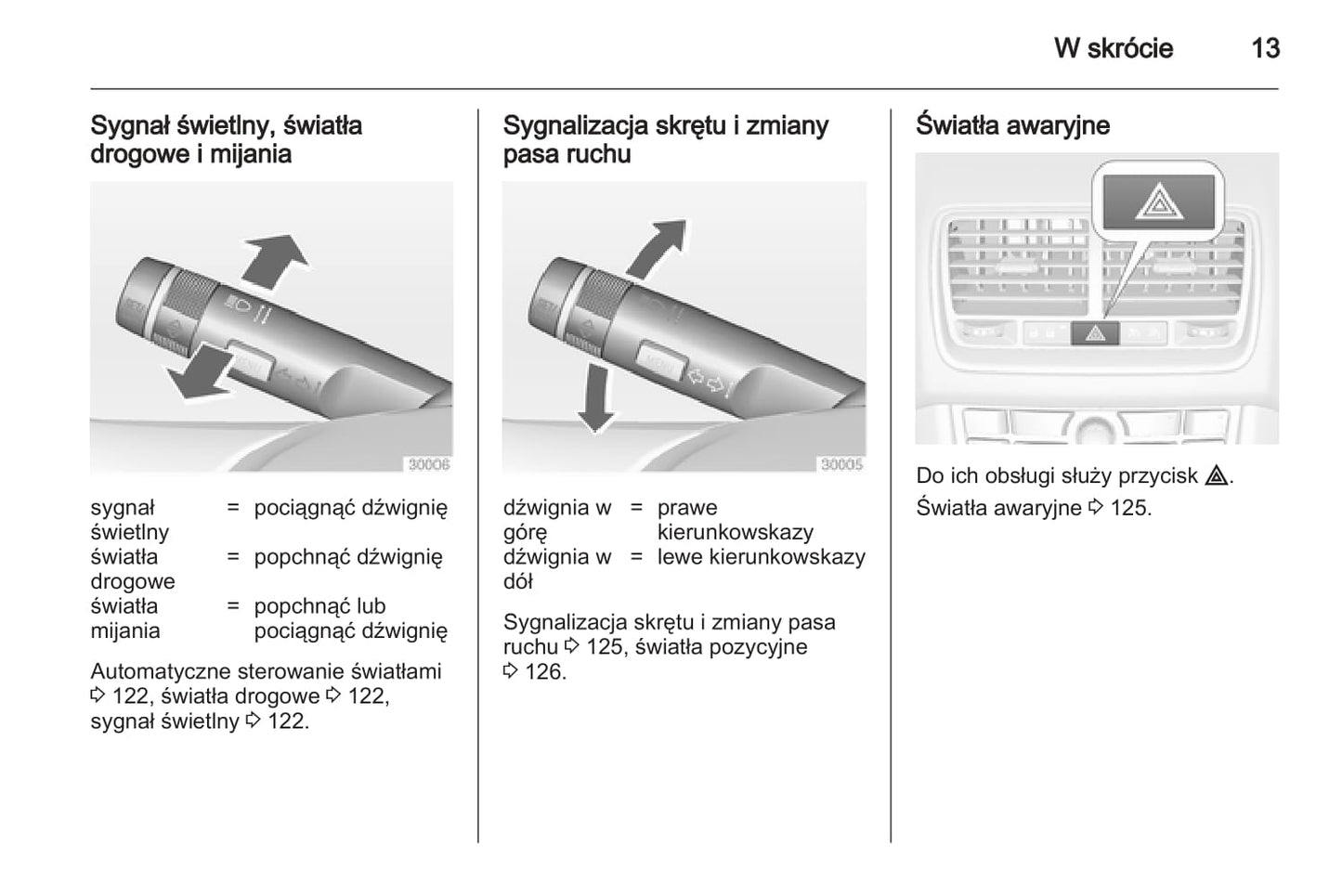 2013 Opel Meriva Owner's Manual | Polish