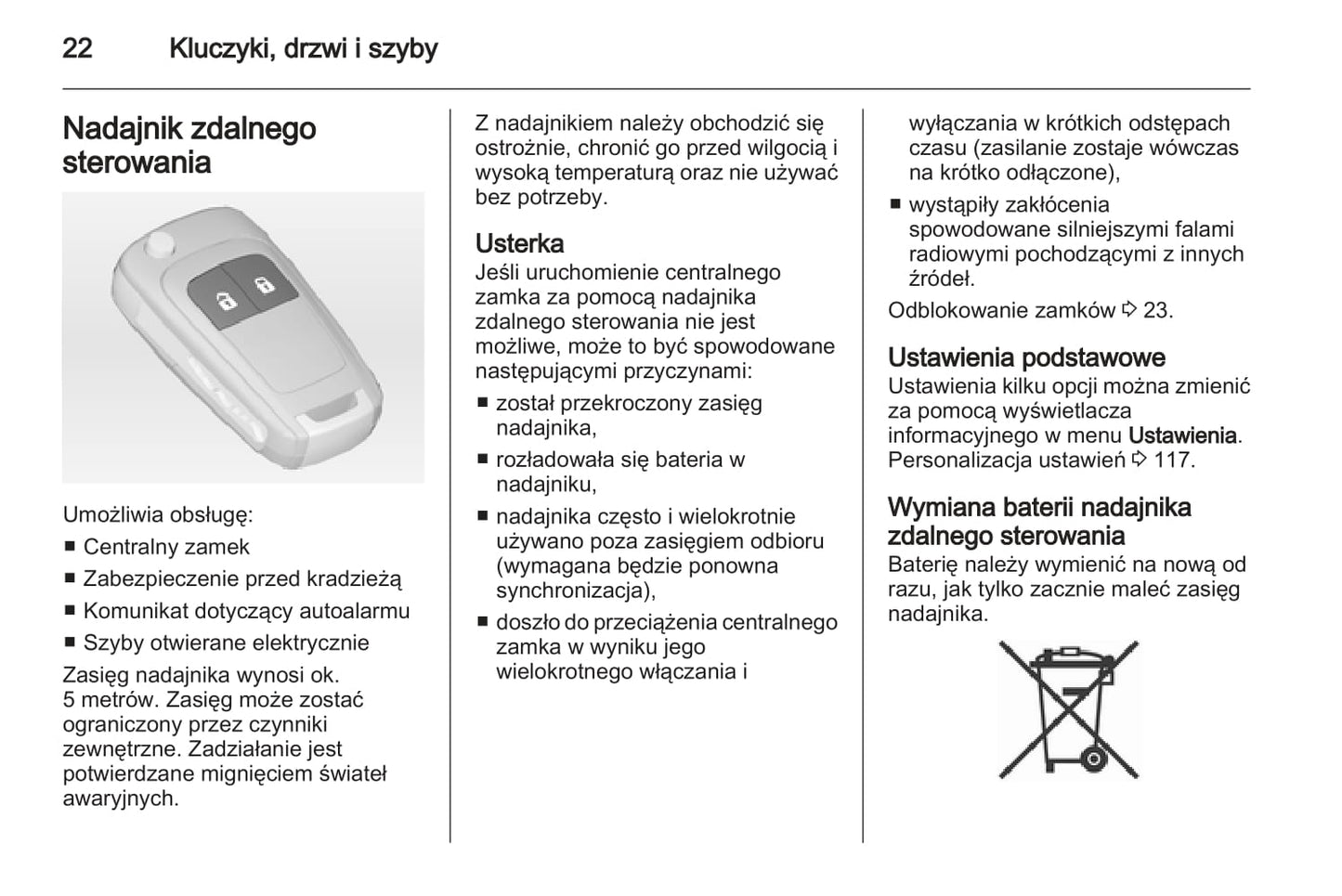 2013 Opel Meriva Owner's Manual | Polish