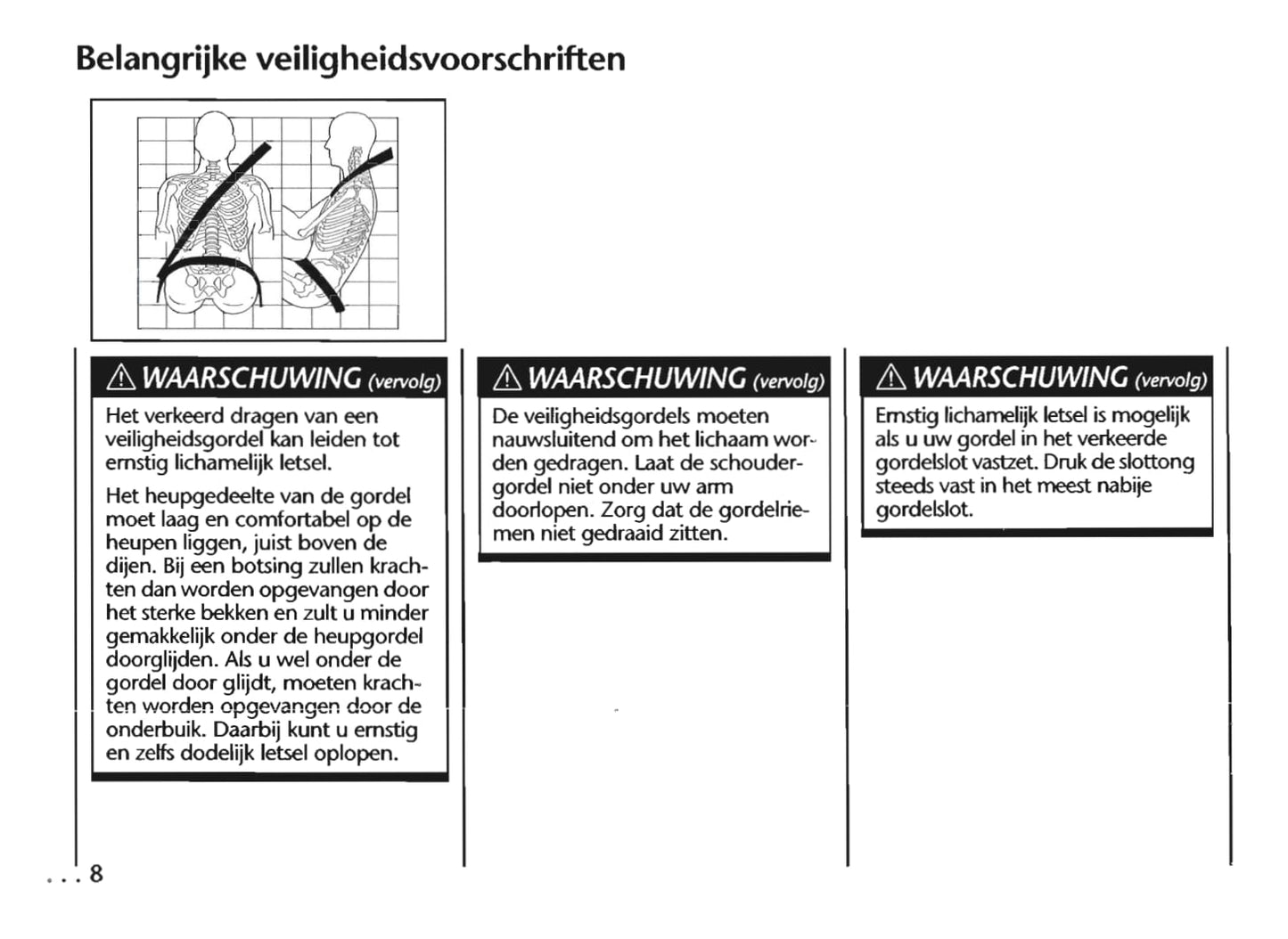 1997-2005 Chevrolet Trans Sport Owner's Manual | Dutch