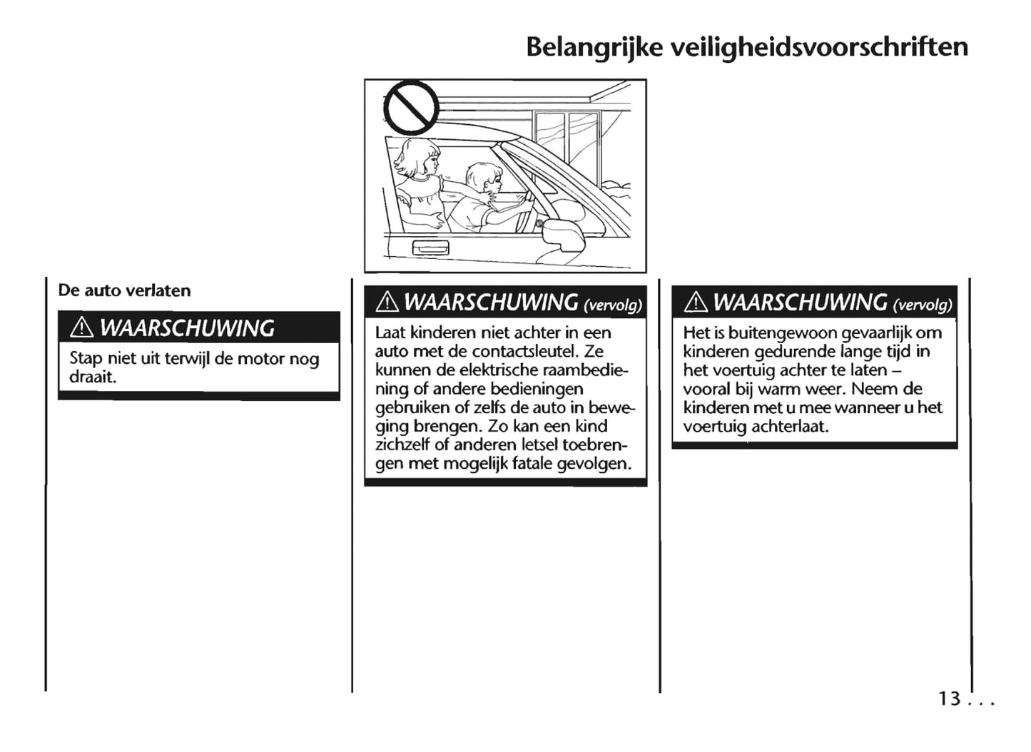 1997-2005 Chevrolet Trans Sport Owner's Manual | Dutch