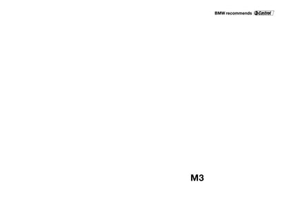 2005 BMW M3 Coupé Owner's Manual | English