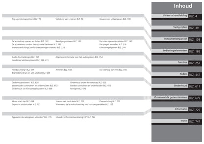 2017-2022 Honda Civic Sedan Diesel Bedienungsanleitung | Niederländisch