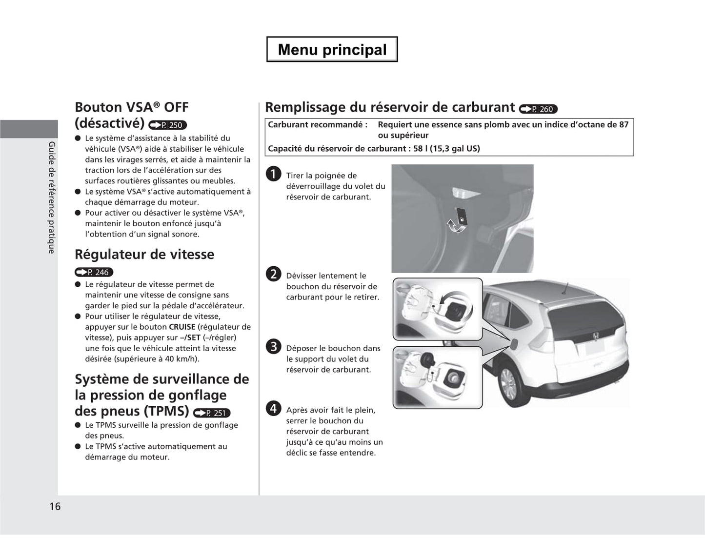 2013 Honda CR-V Owner's Manual | French