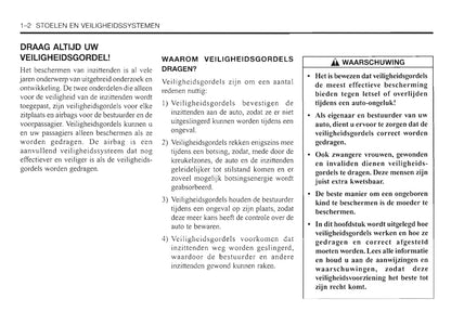 2000-2006 Daewoo Evanda Bedienungsanleitung | Niederländisch