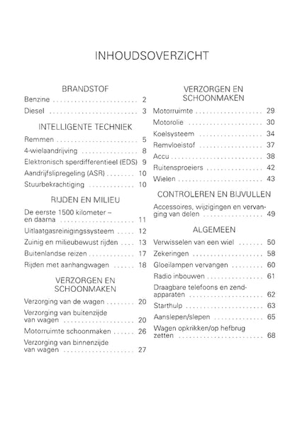 1998-2005 Volkswagen Bora Bedienungsanleitung | Niederländisch