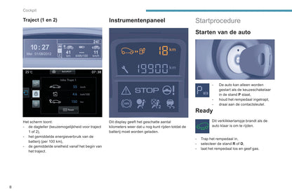 2017-2018 Peugeot Partner Electric/Partner Tepee Electric Owner's Manual | Dutch