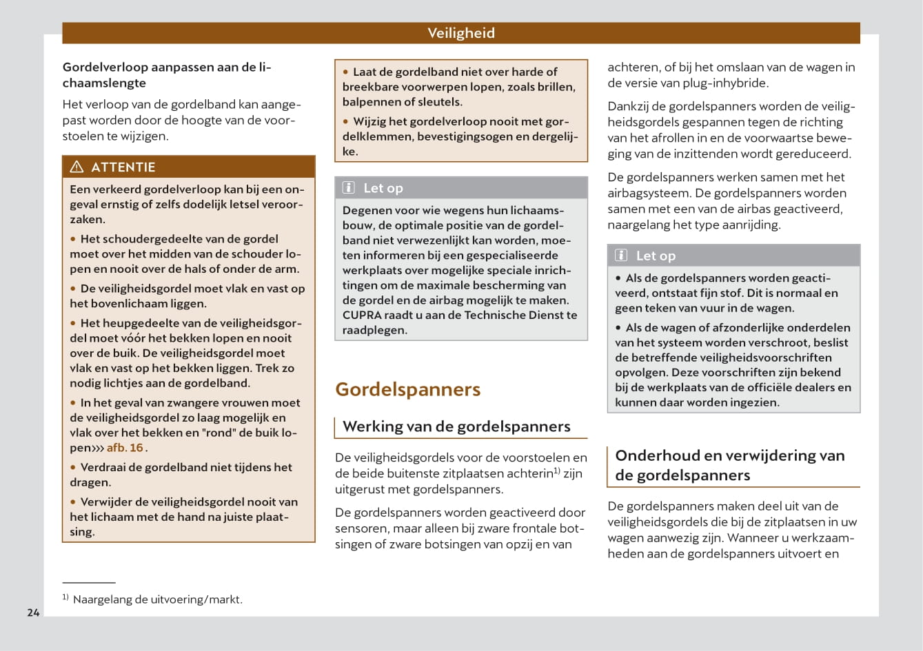 2022 Cupra Leon Owner's Manual | Dutch