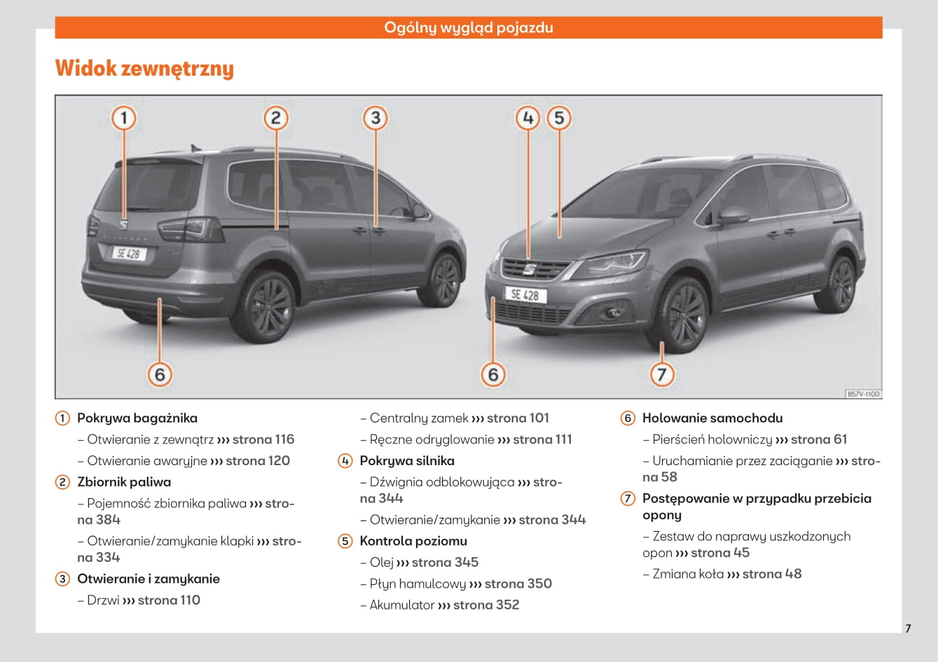 2015-2019 Seat Alhambra Owner's Manual | Polish