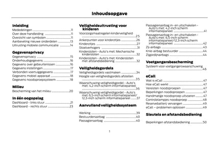 2021-2022 Ford Kuga Vignale Owner's Manual | Dutch