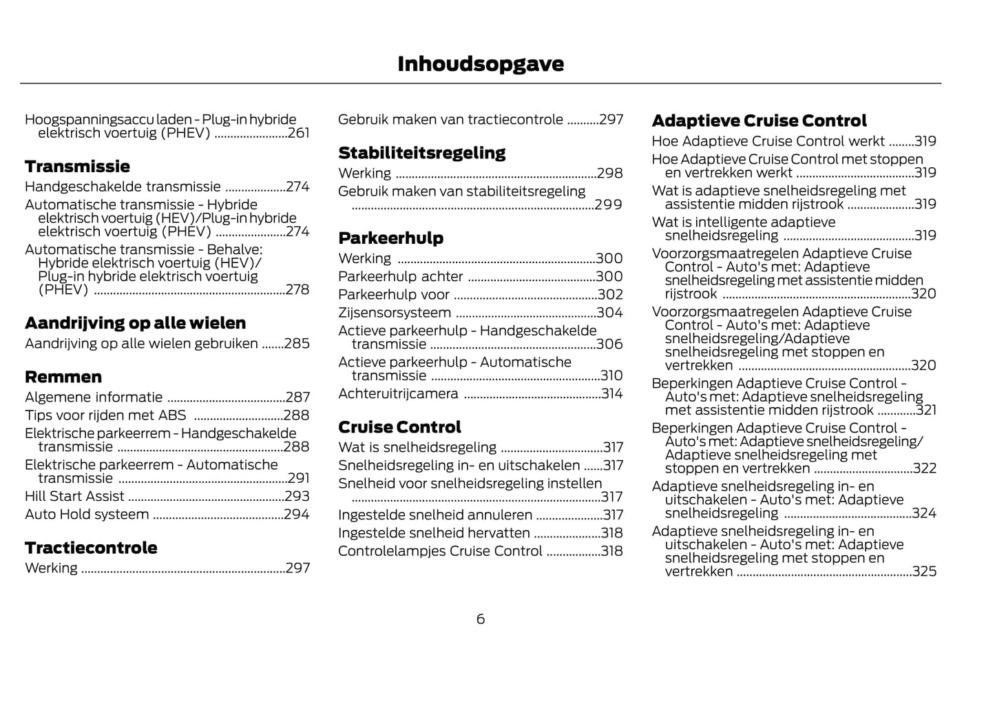 2021-2022 Ford Kuga Vignale Owner's Manual | Dutch